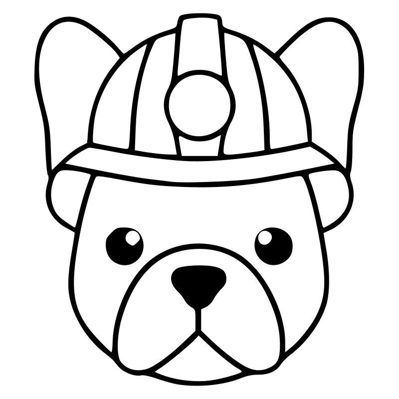 Frenchie Bergarbeiter Helm Lampe