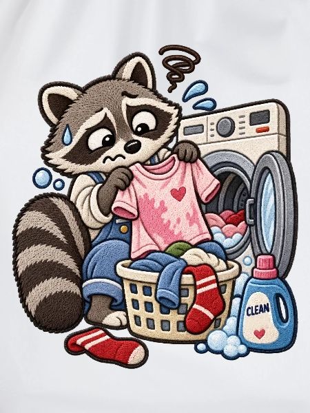 Waschbär im Waschsalon 