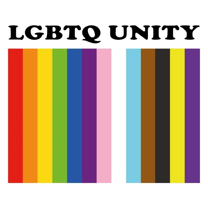 LGBTQ Pride Unity Inclusive Pride Colors