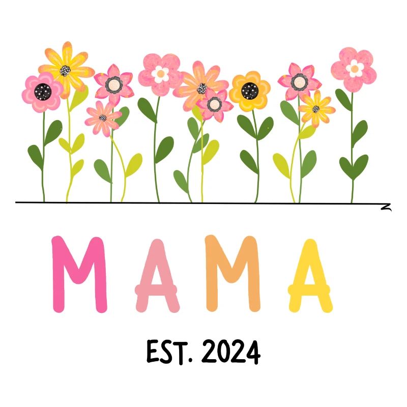 Mama est. 2024 Schwanger Werdende Mutter Geschenk