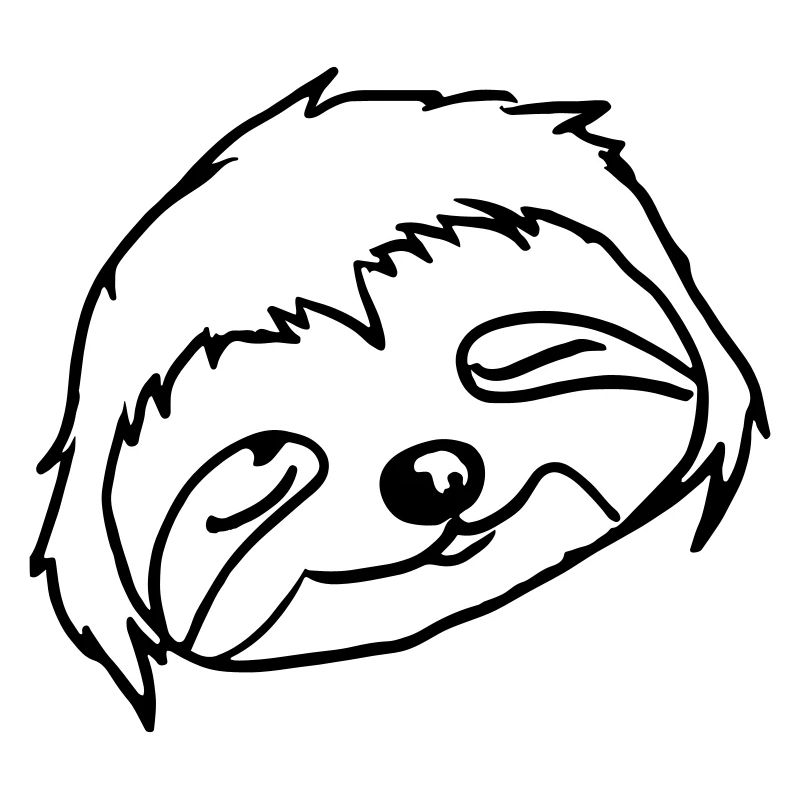 Sleeping Sloth Face