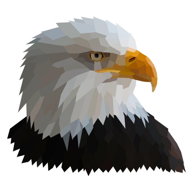 Adler Low-Poly-Style