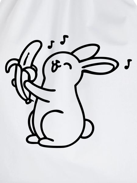 singender Hase mit Banane