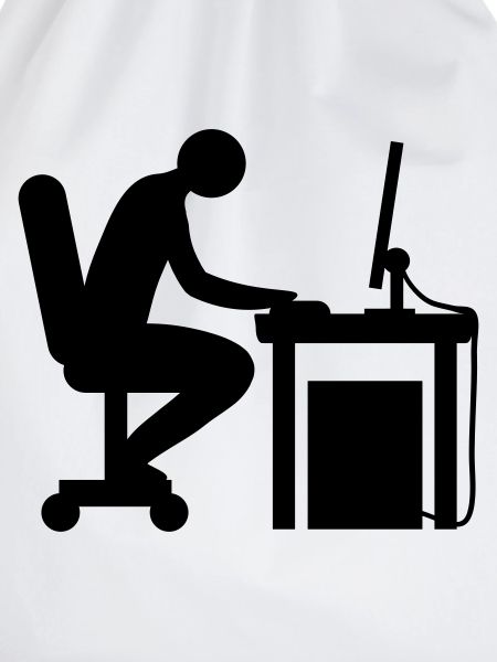 Computer Schreibtisch Nerd