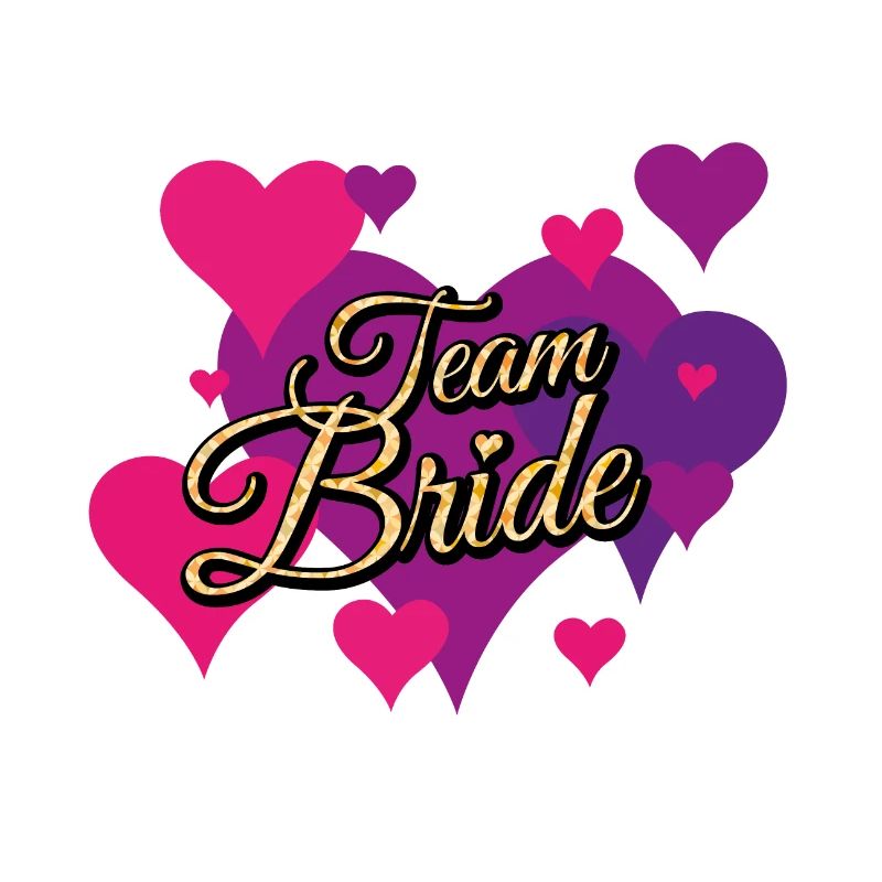 Team Bride Glitter Pattern