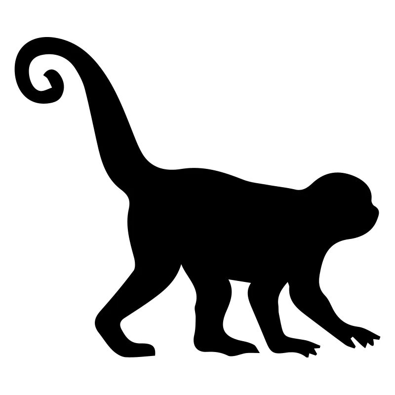 Silhouette de singe