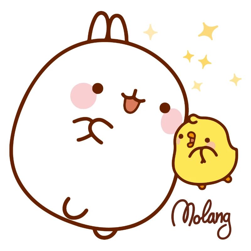 Molang Piu Piu mit Sternen