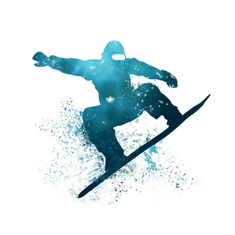 Snowboard cool turquoise