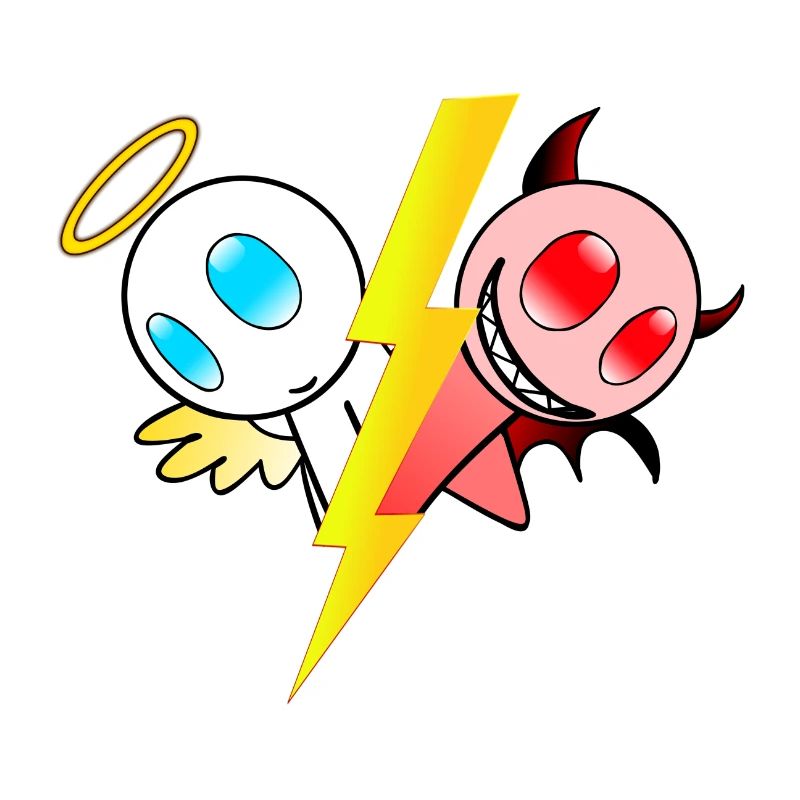 Engel oder Teufel. Gut oder böse. Lieb oder frech