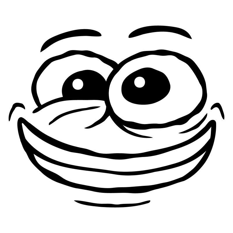 Design crazy comic face