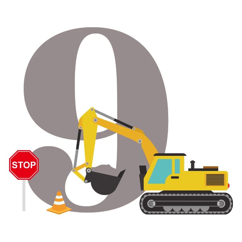 9th anniversary excavator