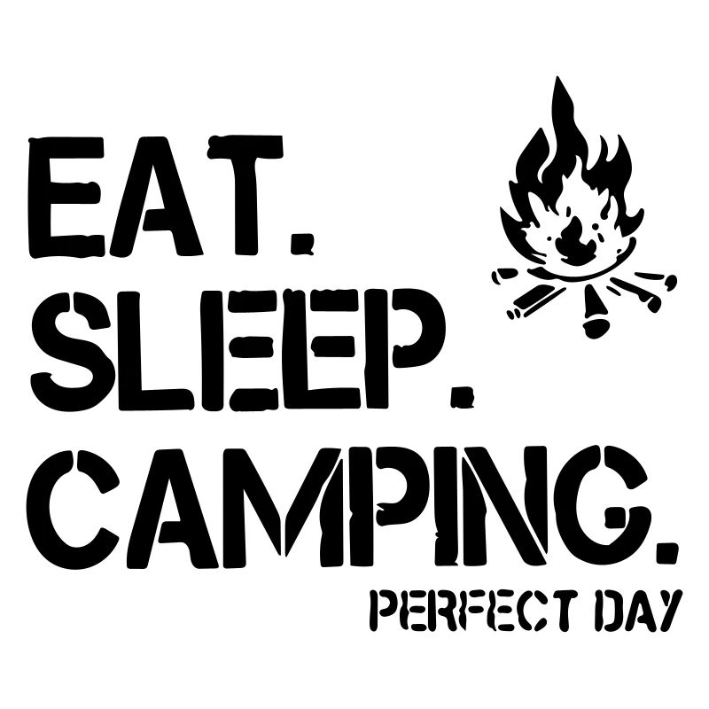 eat sleep camping