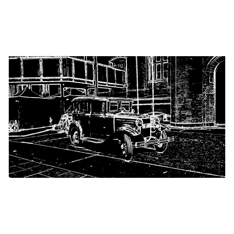 Auto Weiß Schwarz