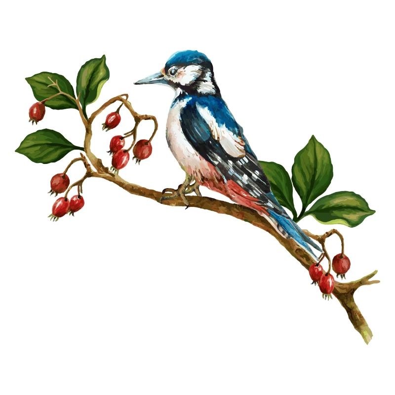 Bunter Vogel