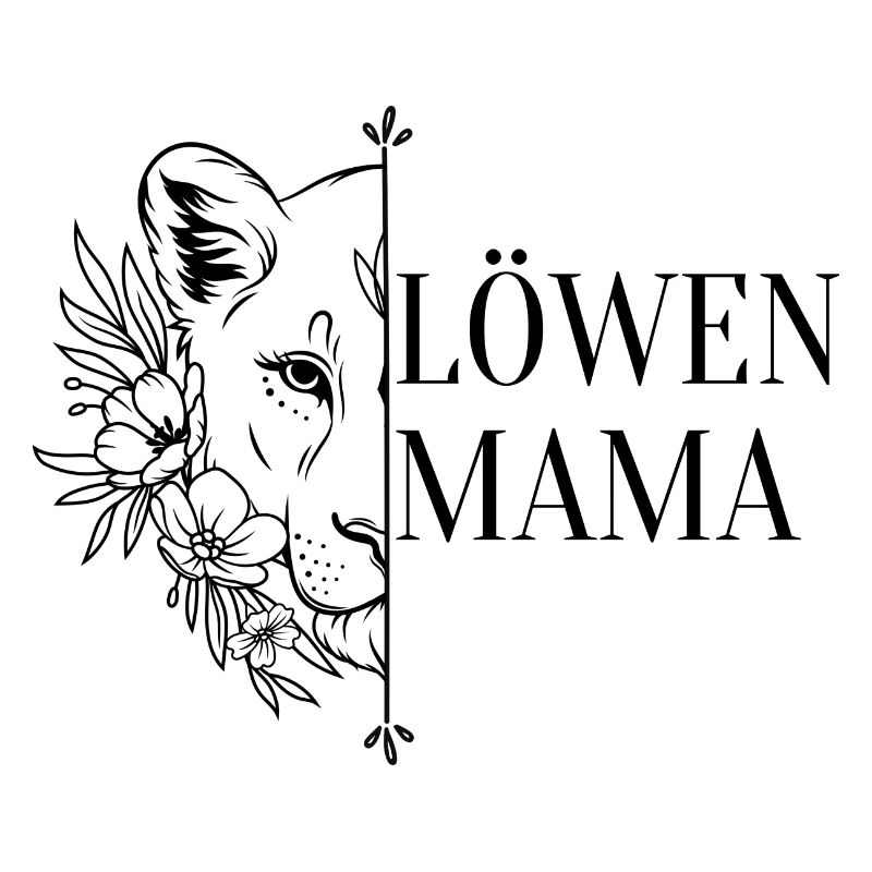 Löwenmama Mama Mutter Motiv Muttertag Geburtstag