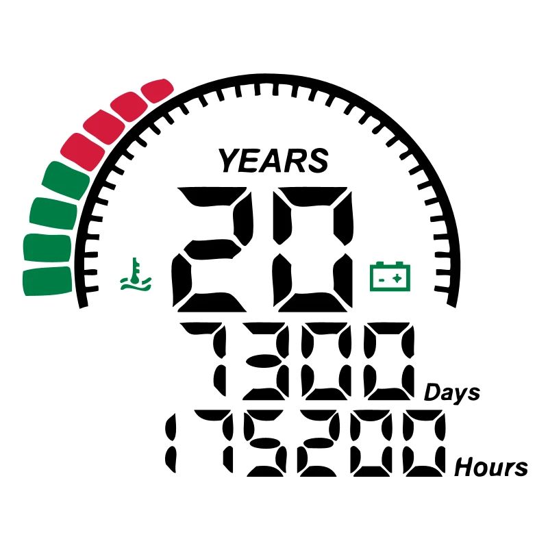 years 20 years anniversary meter