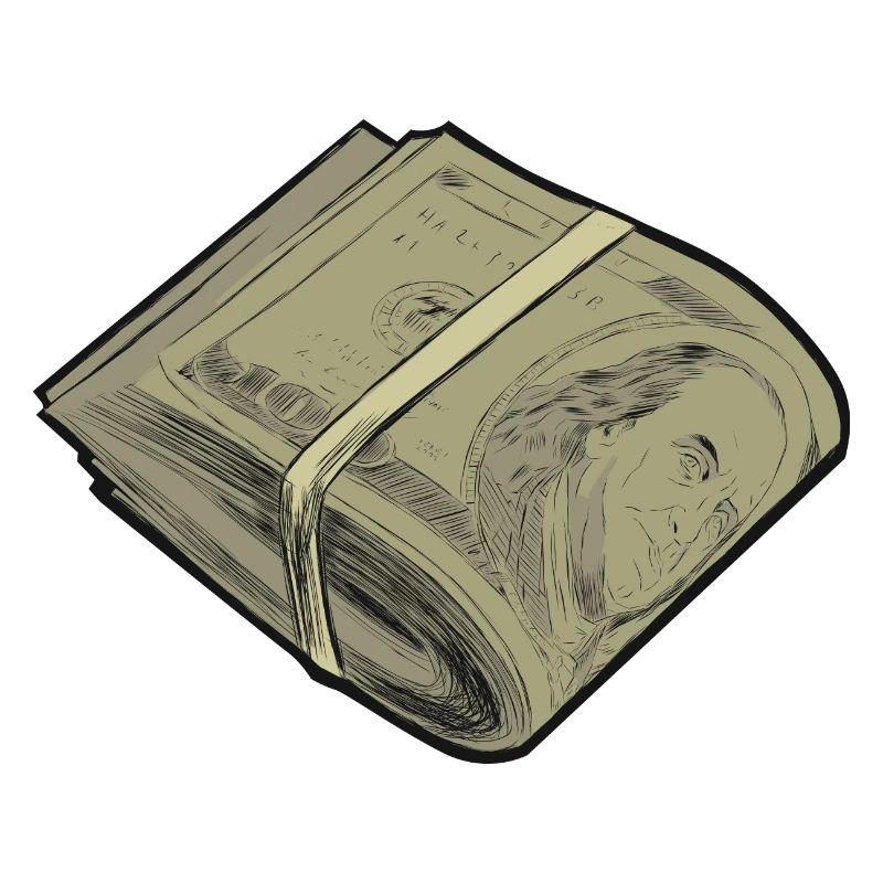 Dollar roll currency bundle design