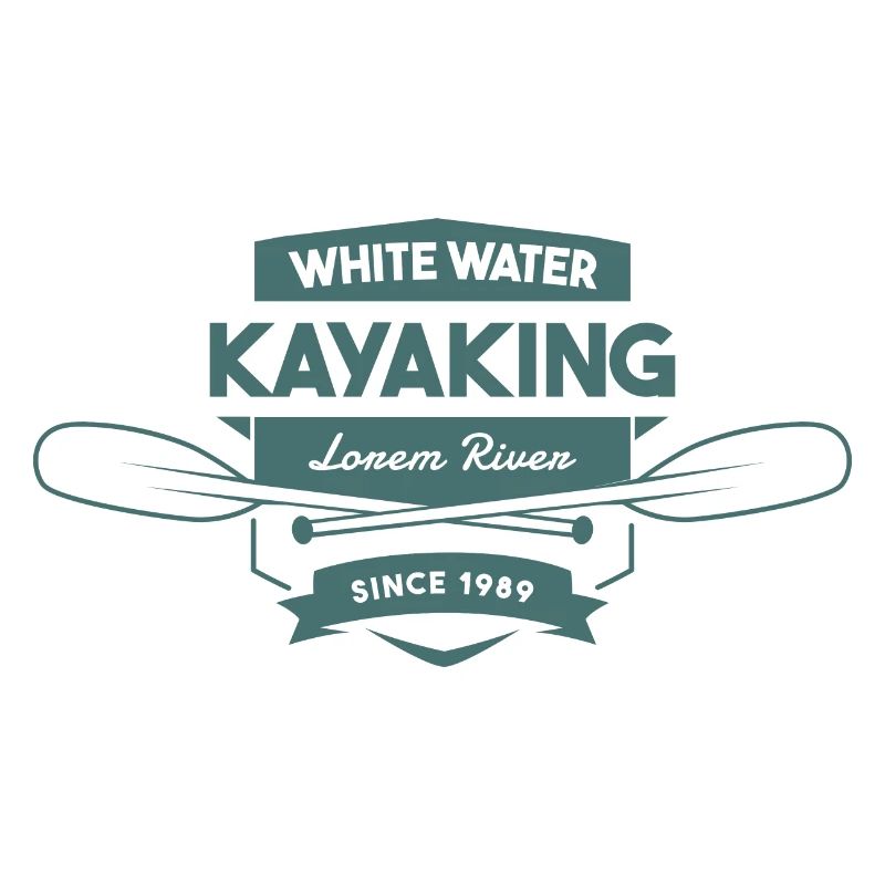 Kayak en eau vive Rivière Lorem