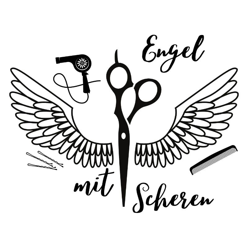 Engel mit Scheren