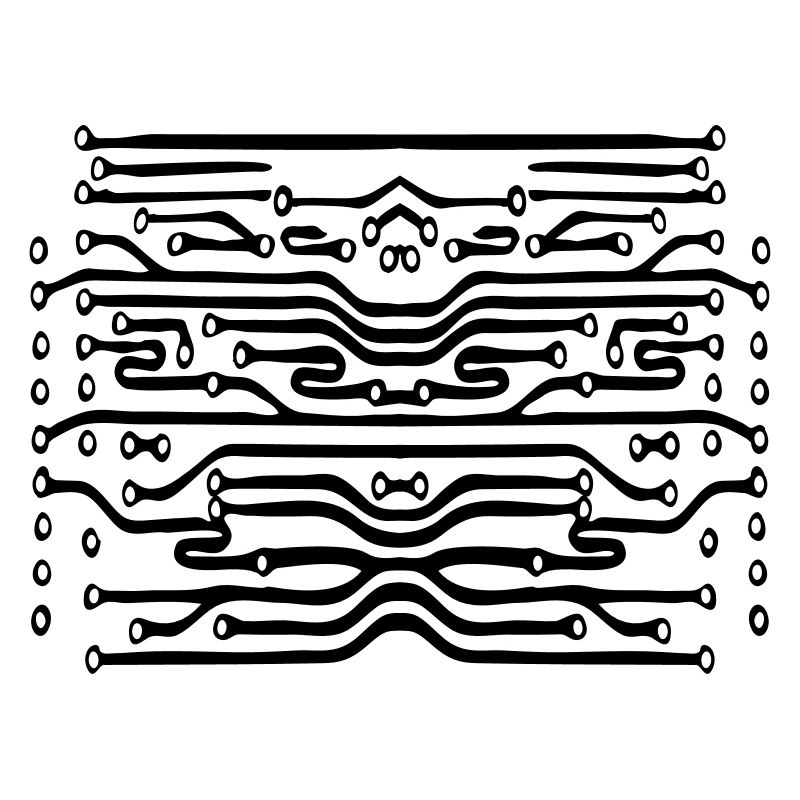 design lines microchip disk pattern cool lines