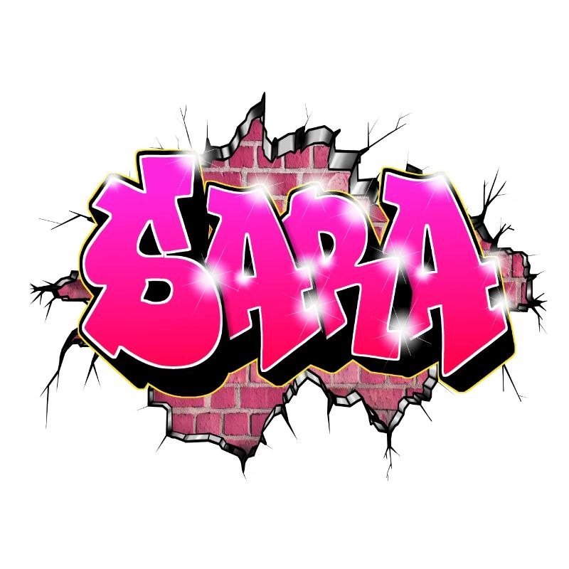 Graffiti Custom First Name SARA