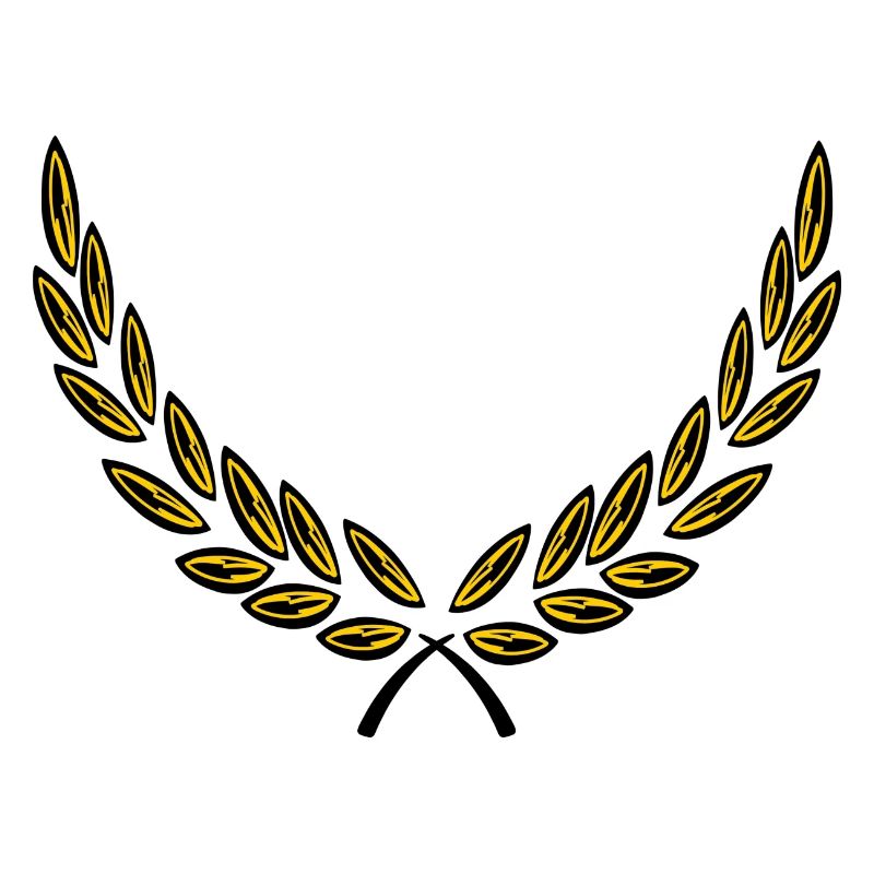 Bodendekoration Lorbeerkranz