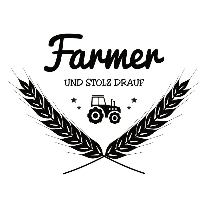 Farmer mit Traktor