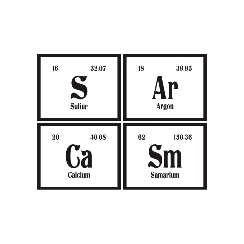 Sarkasmus | Periodensystem der Elemente