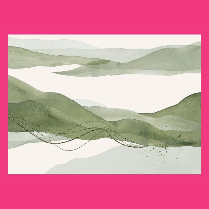 Sage Abstract Landscape