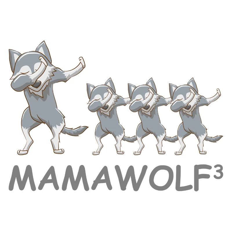 Schwanger werdene Mutter Drillinge Wolf
