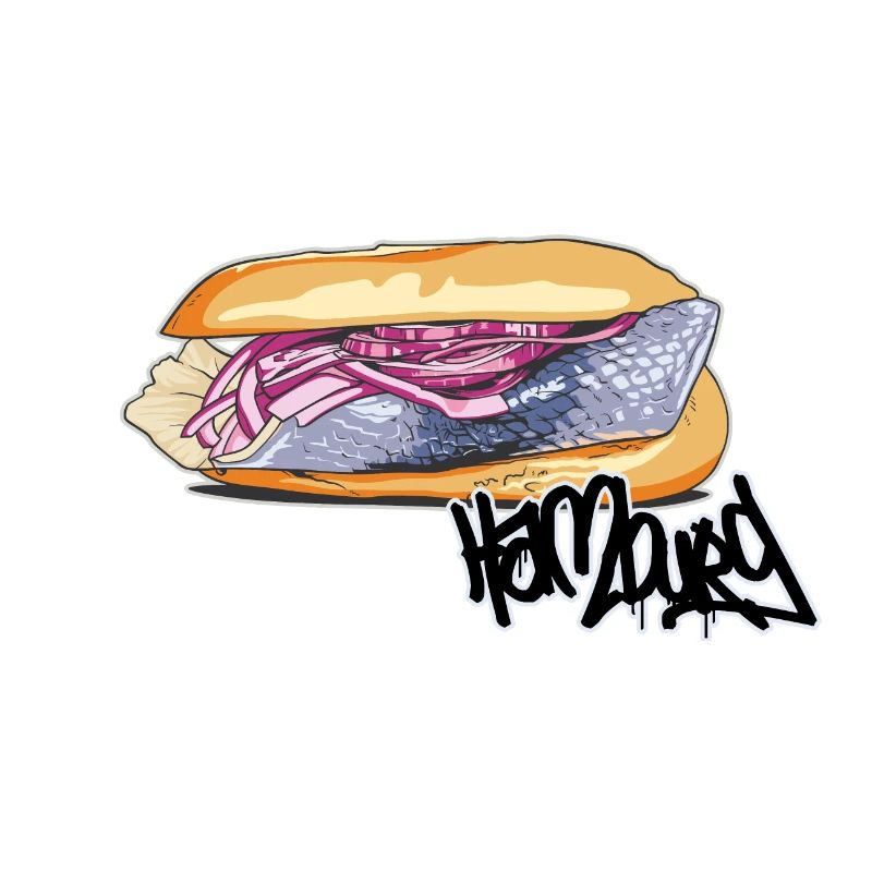 Fischbrötchen // Illustration