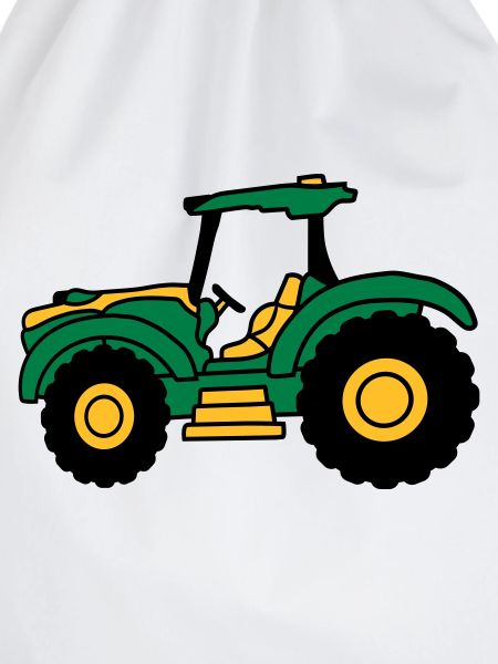 Farm tractor driving
