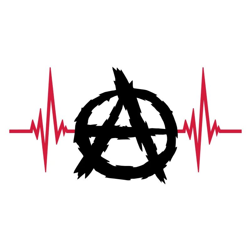 Pulse anarchy symbol logo