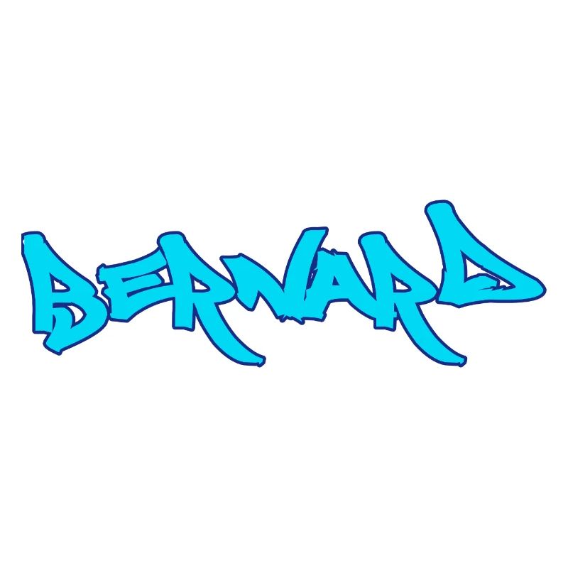 Bernard graffiti text türkis