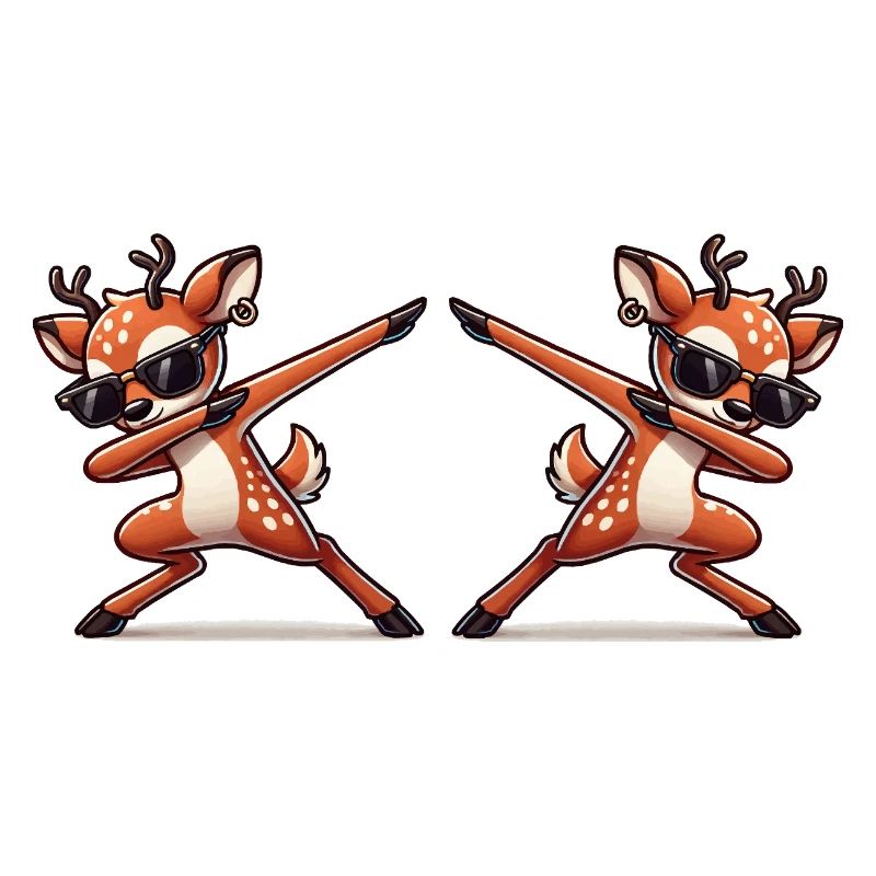 Deer Comic Dabbing 2