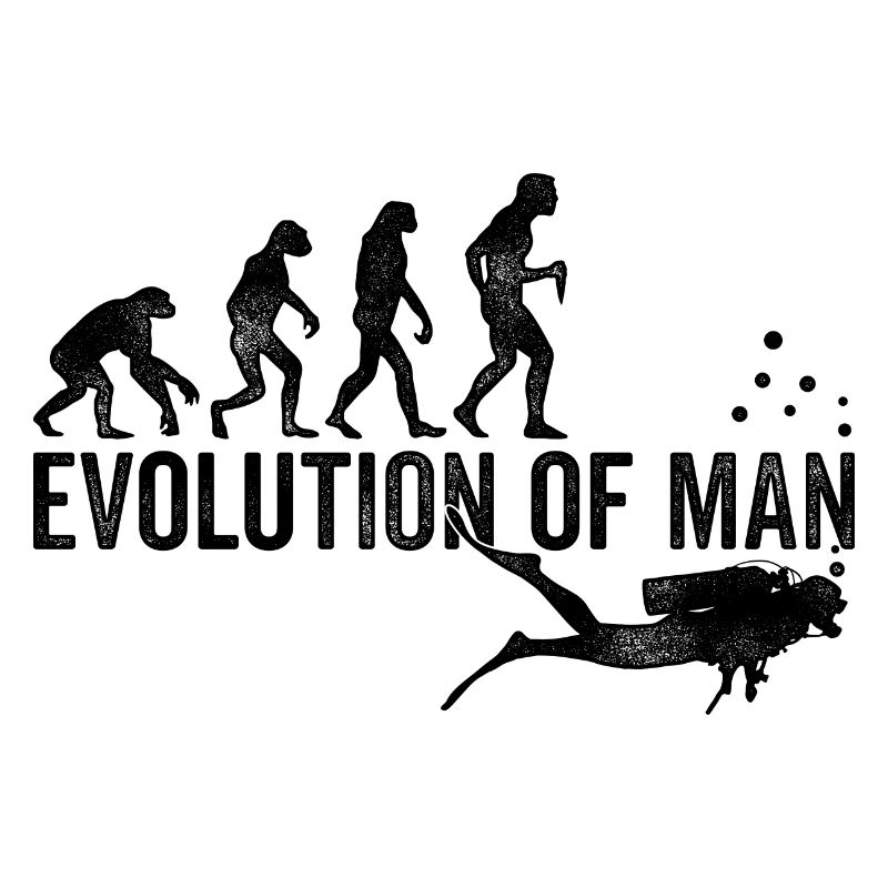 Evolution Graphic Diver Diving Scuba Diver Apnoe S
