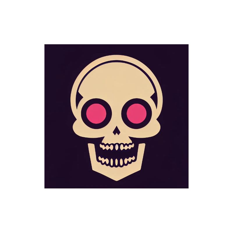 Skull Icon Fire Eye