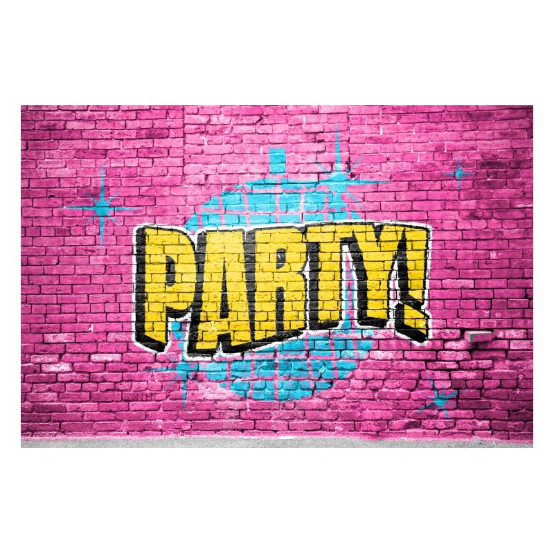 Party Disco Comic Style Bubble Graffiti Lettering