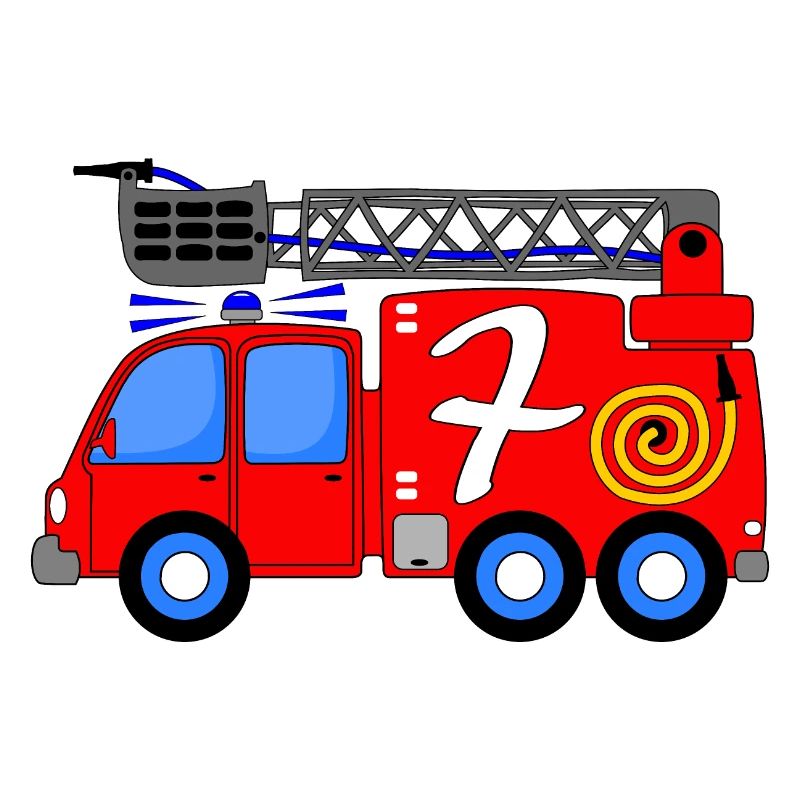 Fire engine 7 birthday children