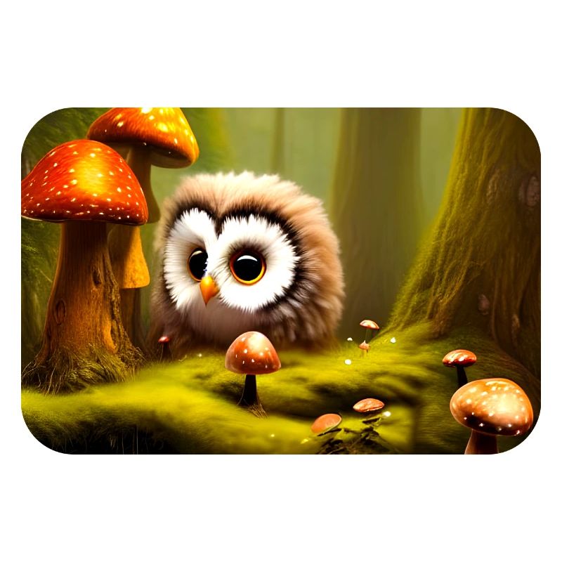 Forest with owl