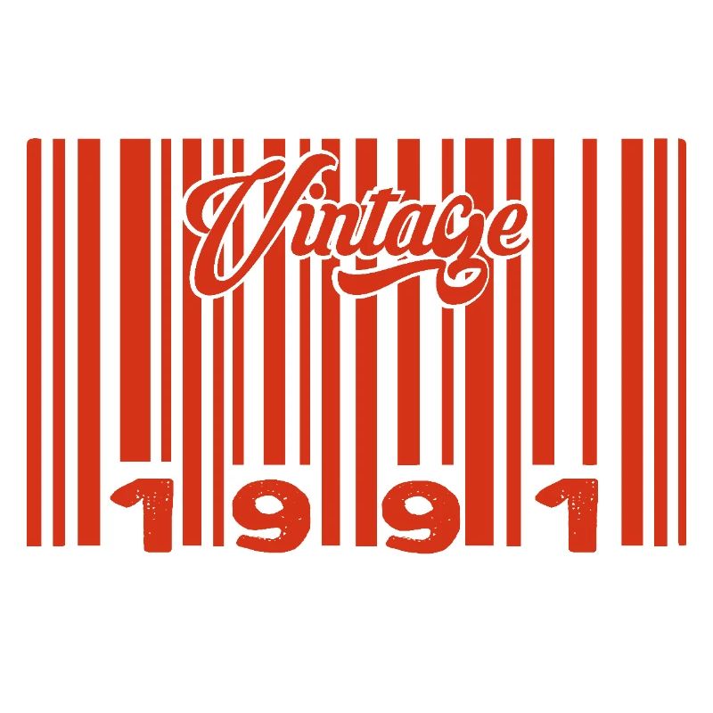 Vintage 191 Born In 191 34 Years Bar Code Birthday
