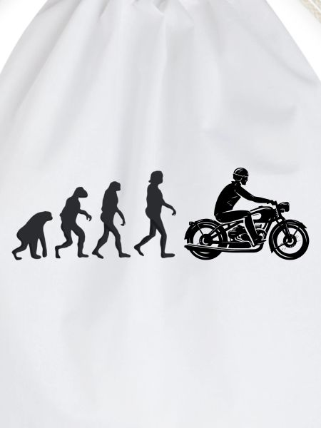 Motorradfahrer - Menschliche Evolution