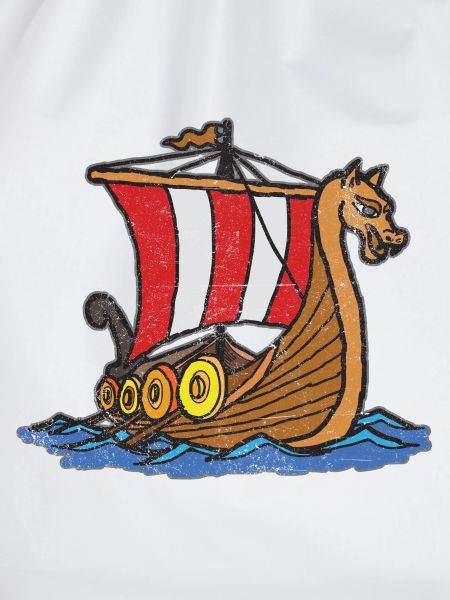 Handgemaltes Wikinger Boot Schiff