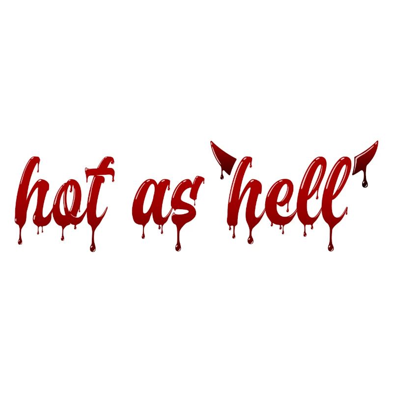 Liquid Text Hot as Hell