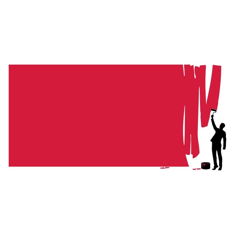 Painter on the wall - color change