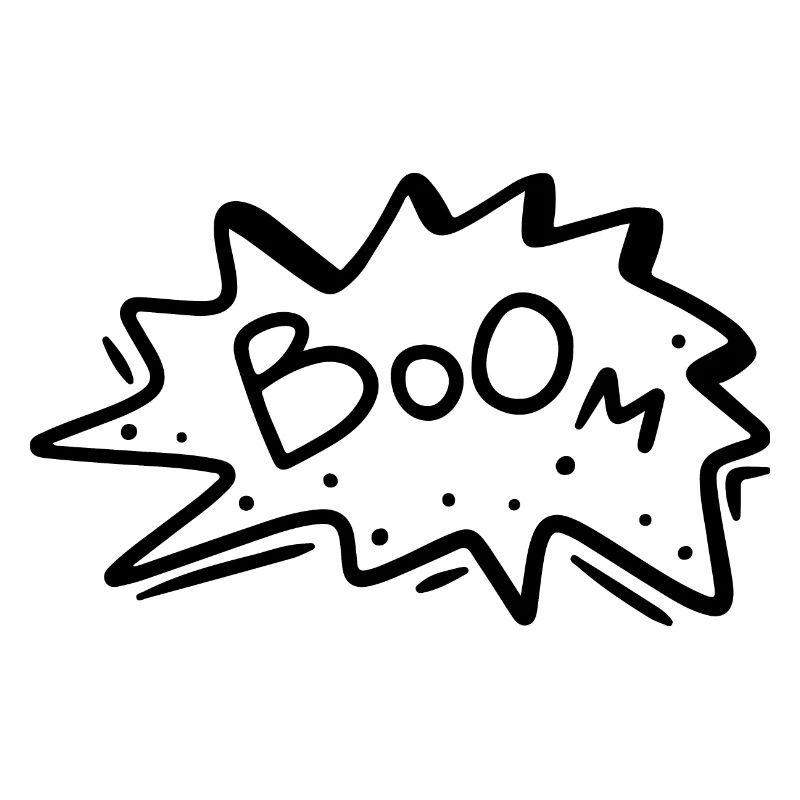 Speech bubble explosion comic