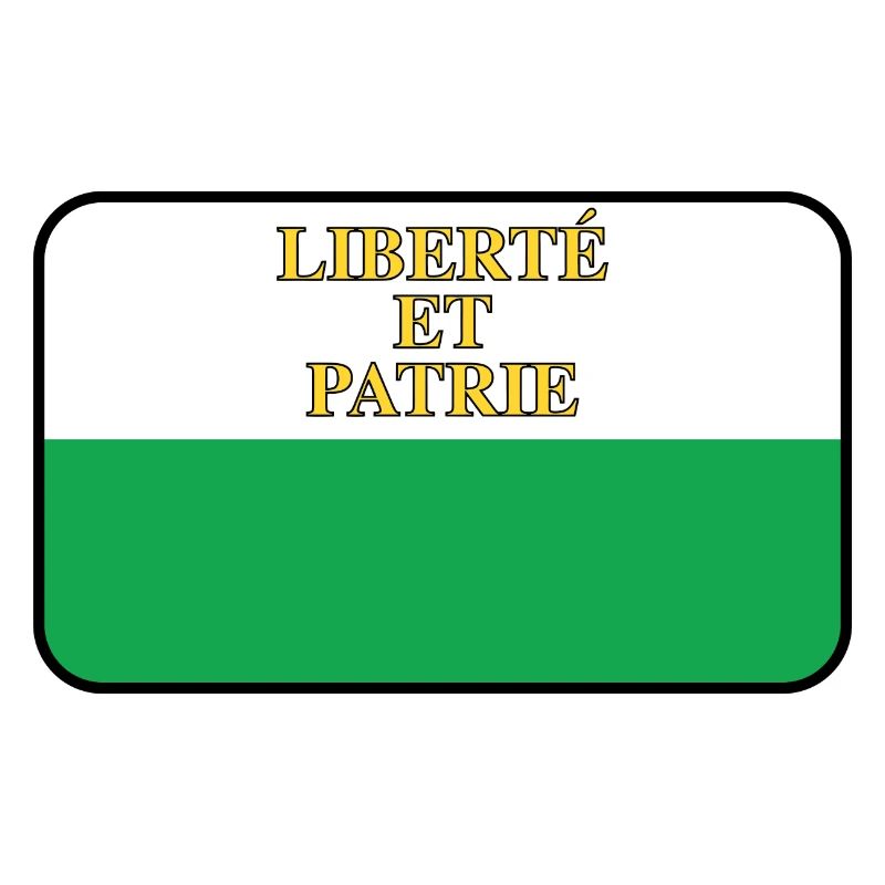 Flaggenvignette oder Logo der Waadt