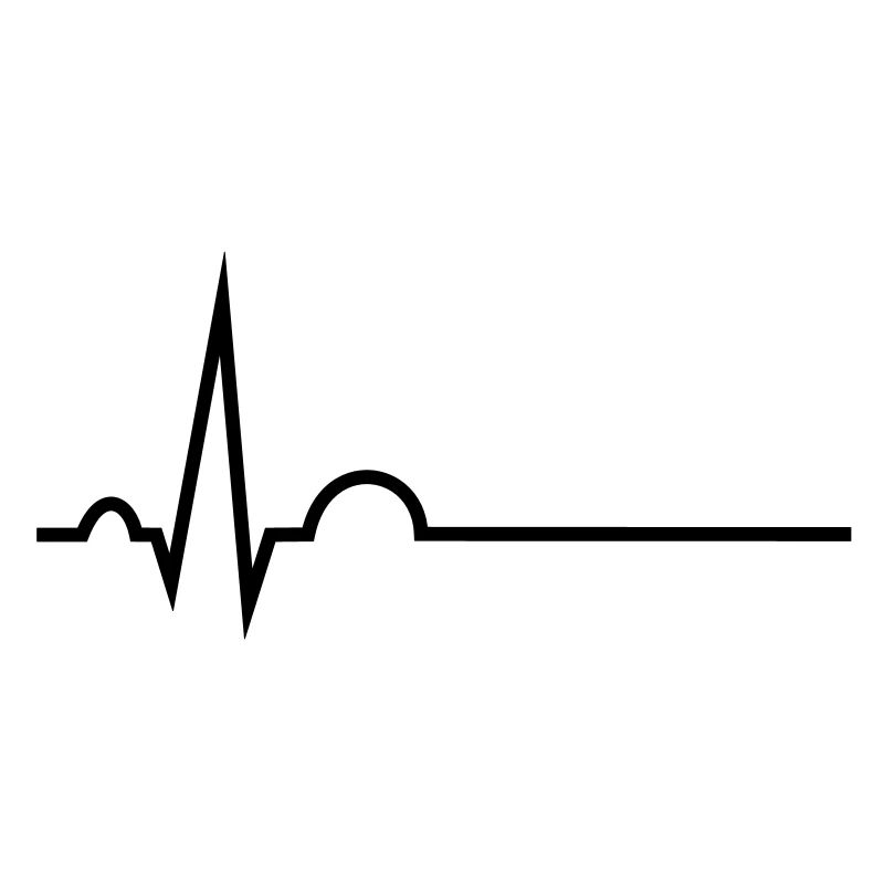 EKG mit Namenslinie
