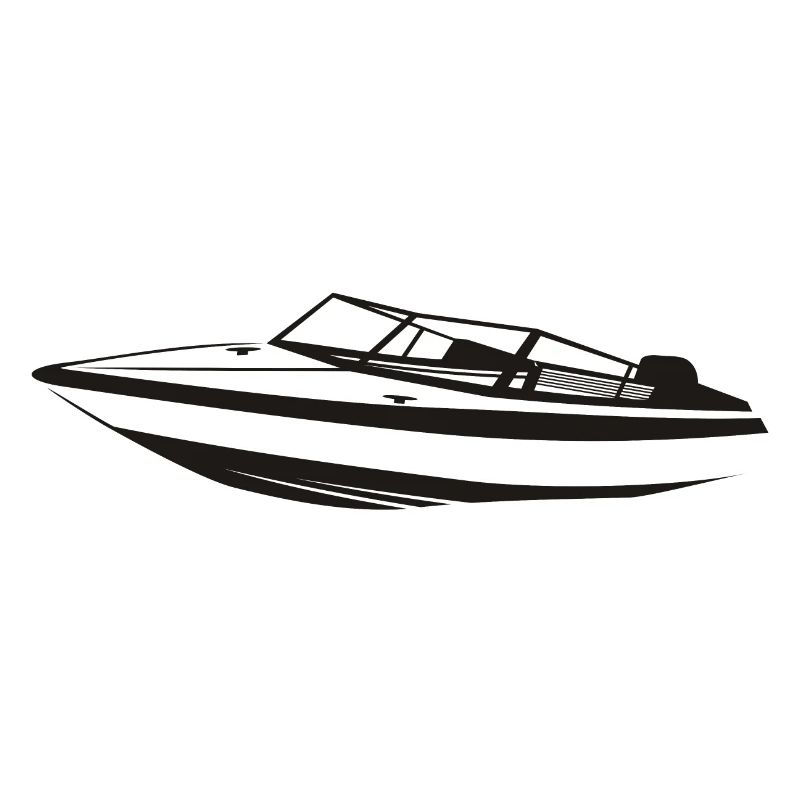 Motorboot schwarz
