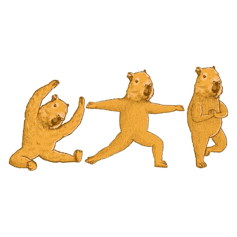 Capybara Yoga Exercises
